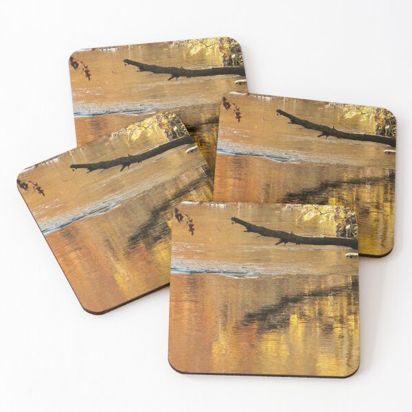 Item preview, Golden Autumn Reflection in the Water designed and sold by Nalinne Jones.