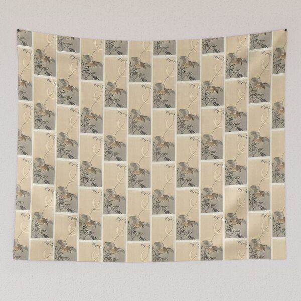 Item preview, Ohara Koson Quail at sickle moon designed and sold by TeeARTHY.