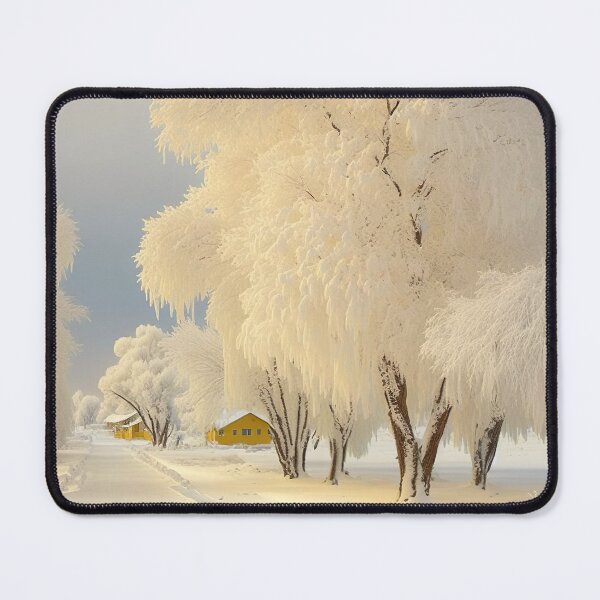 Item preview, White Winter Ways - A warm white and serene winter landscape designed and sold by UmagineArts.