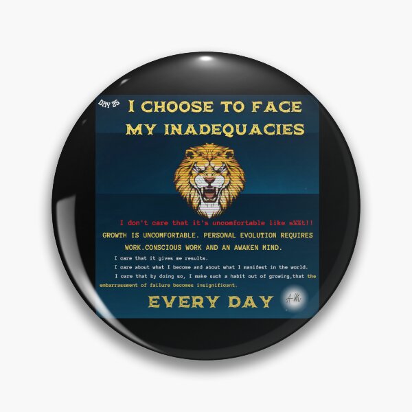 Item preview, Day 25 of the year: I choose to face my inadequacies every day. designed and sold by BuddyBoots.