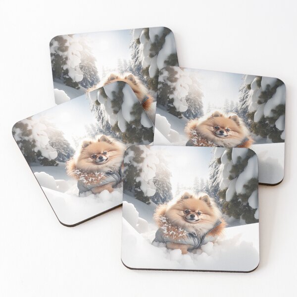 Item preview, Pomeranian Winter collection designed and sold by Arthoughts.