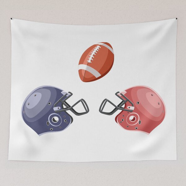 Item preview, American football helmets and ball designed and sold by Mashusha-art.