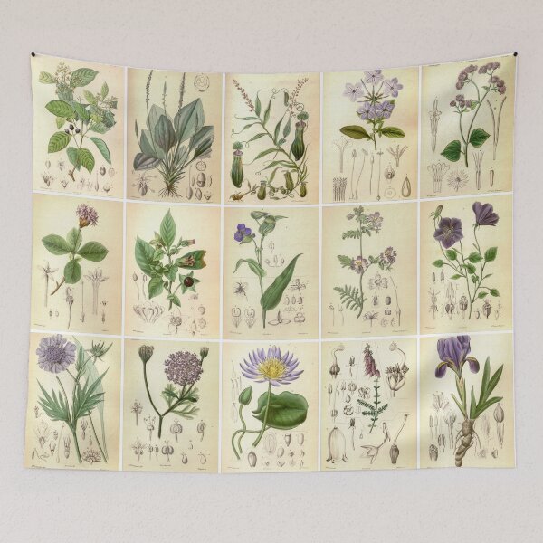 Item preview, Vintage Vegetable Drawings, Portrait, Purple designed and sold by Michael Dietrich.
