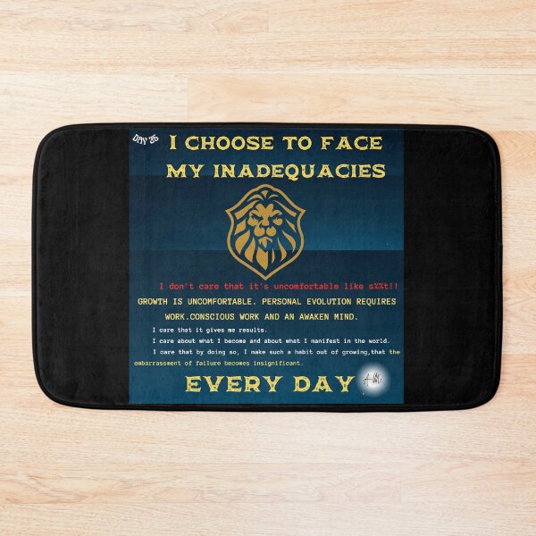 Item preview, Day 25 of the year: I choose to face my inadequacies every day.  designed and sold by BuddyBoots.