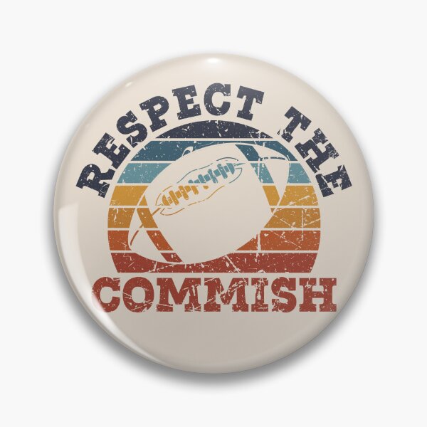 Item preview, Retro Vintage Respect the Commish Fantasy Football League Commissioner designed and sold by AnyKitty.