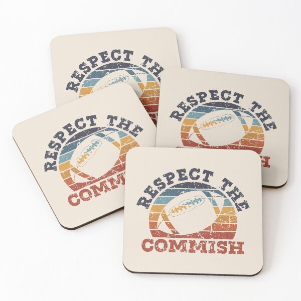 Item preview, Retro Vintage Respect the Commish Fantasy Football League Commissioner designed and sold by AnyKitty.