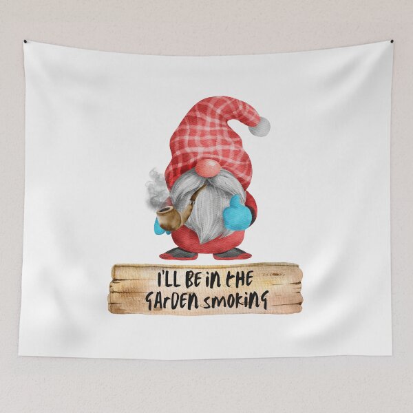 Item preview, The Smoking Gnome, I Will Be In the Garden designed and sold by It's On Backwards.