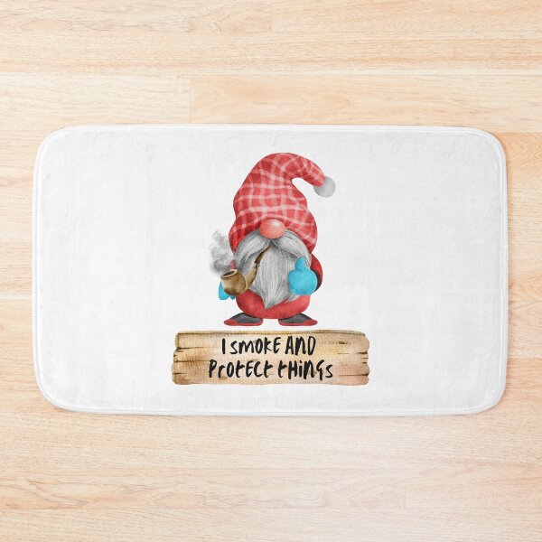 Item preview, The Smoking Gnome, I Smoke and Protect Things designed and sold by It's On Backwards.