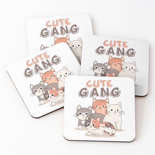 Item preview, Cute Funny Gang Cats designed and sold by VIKING  PROJECT.