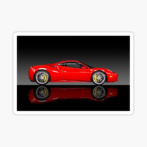 Supercar Poster per Ferrari 488 Gtb Race Car Poster decorativo su