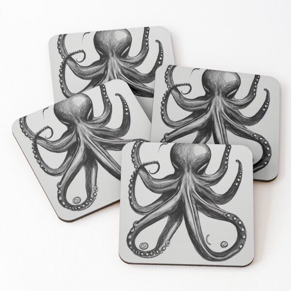 Item preview, Sketched Octopus designed and sold by SquishStitches.