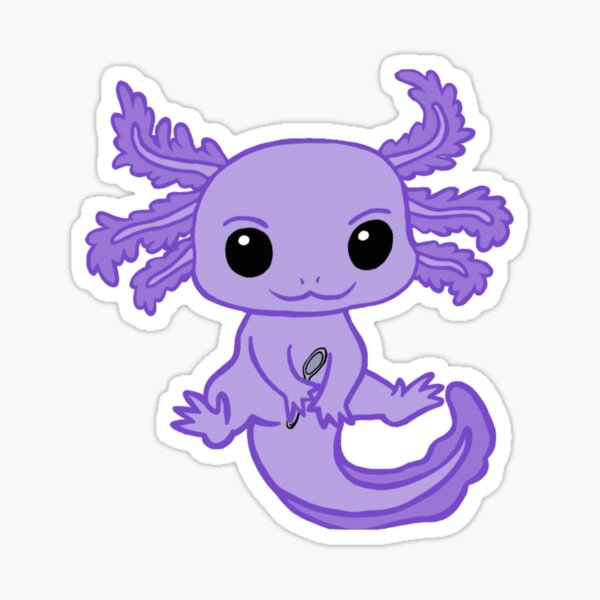 Item preview, Spoonie Axolotl (Purple) designed and sold by CaitlynConnor.