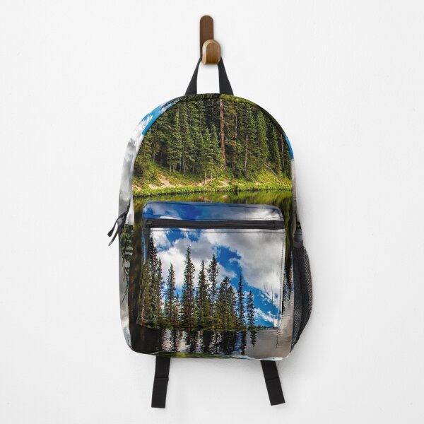 Item preview, Beautiful Lake Conifers Clouds, Trees And Blue Cloudy Sky designed and sold by kris-money.