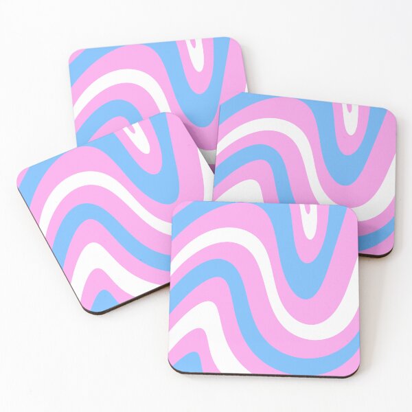 Item preview, pink white and blue print designed and sold by scrunkius.