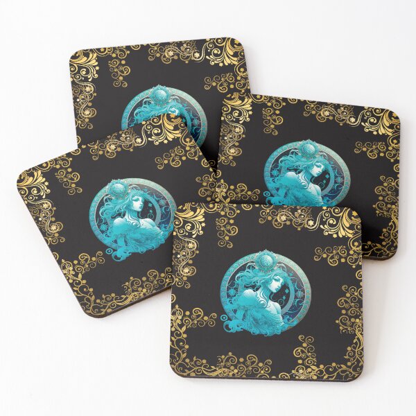 Item preview, AQUARIUS ZODIAC SIGN ON BLACK AND WITHOUT FONT designed and sold by ORIGENcreate.