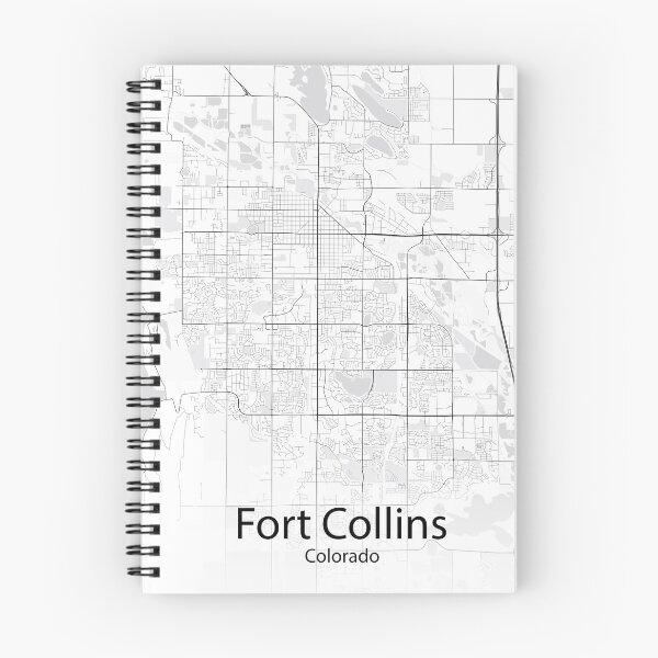 Item preview, Fort Collins Colorado Map designed and sold by Minimalist-Maps.