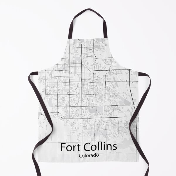 Item preview, Fort Collins Colorado Map designed and sold by Minimalist-Maps.