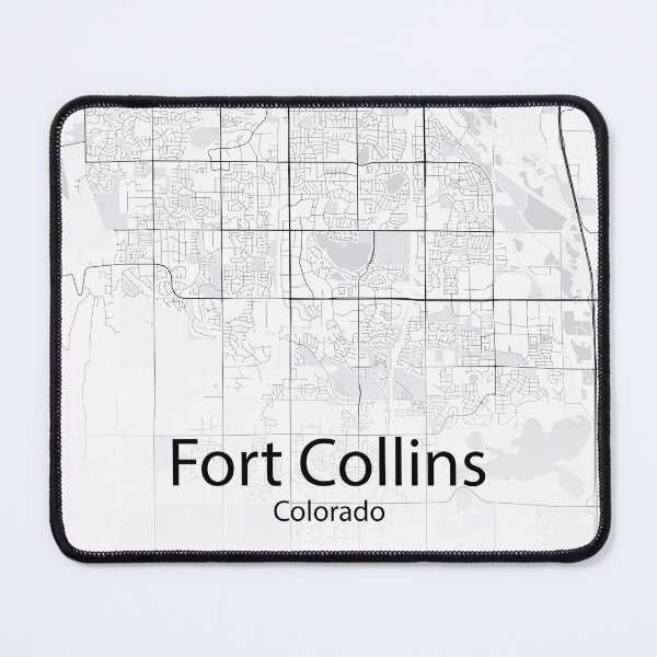 Item preview, Fort Collins Colorado Map designed and sold by Minimalist-Maps.