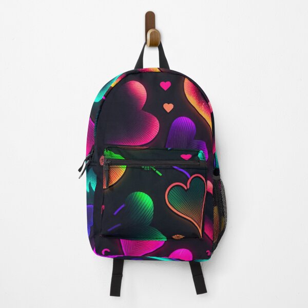 Item preview, Neon Hearts designed and sold by ArtMadeByAI.