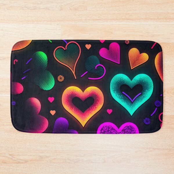 Item preview, Neon Hearts designed and sold by ArtMadeByAI.