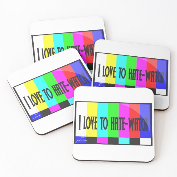 Item preview, I love to hate watch | Broken TV test card illustration designed and sold by ProdbyNiECO.
