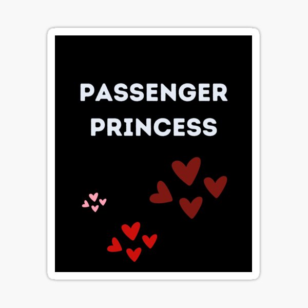 Combo 3Pcs Passenger Princess Colorful Sticker Passenger Princess Style Ver  12