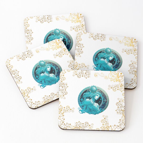 Item preview, AQUARIUS ZODIAC SIGN ON BLACK AND WITHOUT FONT designed and sold by ORIGENcreate.