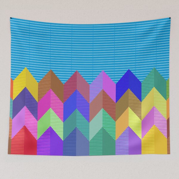 Item preview, 3d Vertical Colorful Chevron Pattern designed and sold by Anna Lemos.