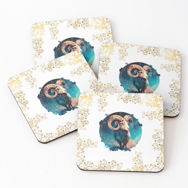 Item preview, ARIES ZODIAC SIGN ON BLACK AND WITHOUT FONT designed and sold by ORIGENcreate.
