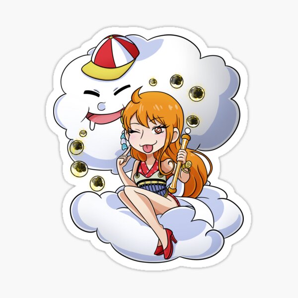 Nami and Zeus - One Piece | Sticker