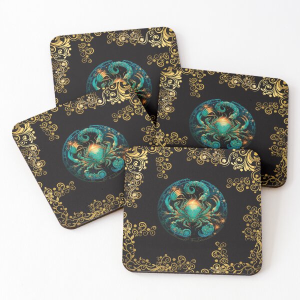 Item preview, CANCER ZODIAC SIGN ON BLACK AND WITHOUT FONT designed and sold by ORIGENcreate.