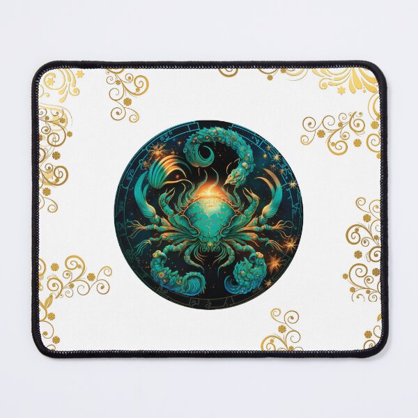 Item preview, CANCER ZODIAC SIGN ON BLACK AND WITHOUT FONT designed and sold by ORIGENcreate.