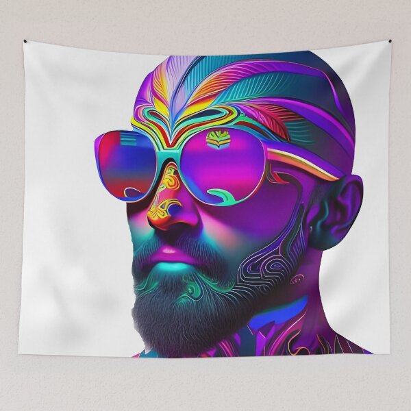 Item preview, Franklin The Psychedelic Man designed and sold by Solotrope.