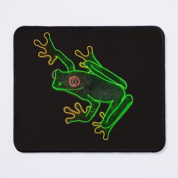 Item preview, Neon Design of a Red Eyed Tree Frog Dart Frog designed and sold by designsasstultd.