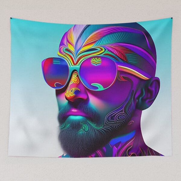 Item preview, Franklin The Psychedelic Man V2 designed and sold by Solotrope.