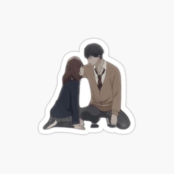 Ao Haru Ride - Futaba Yoshioka & Kou Mabuchi  Sticker for Sale by balvrz