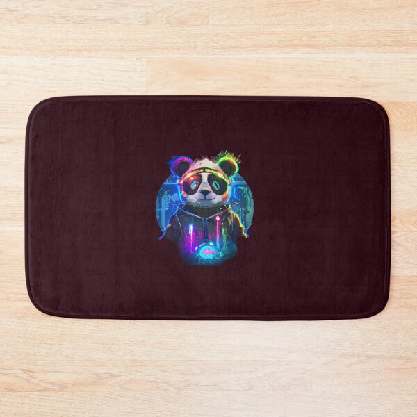 Item preview, Futuristic Frenzy: Neon Panda Pop Art 2k | dark designed and sold by Cosmic-graphics.