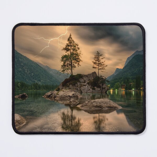 Item preview, Beautiful Waters Lake Island Landscape Thunderstorm For Nature Lovers designed and sold by kris-money.
