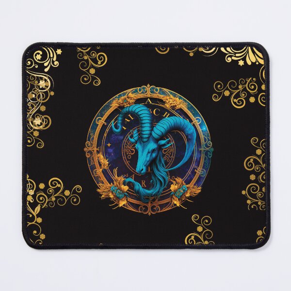 Item preview, CAPRICORN ZODIAC SIGN ON BLACK AND WITHOUT FONT designed and sold by ORIGENcreate.