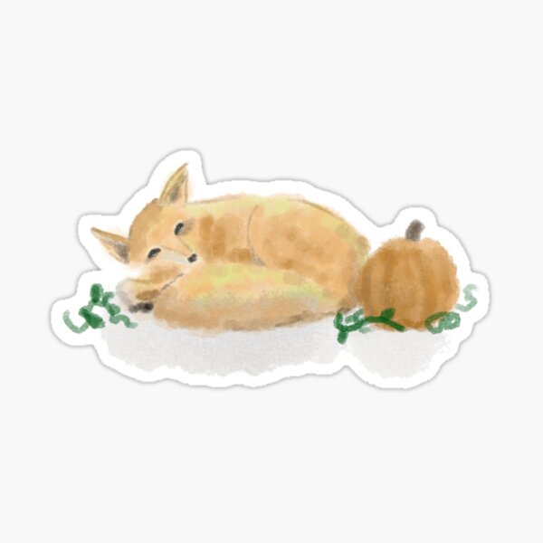 Item preview, Sleepy Fall Fox designed and sold by Orpid.
