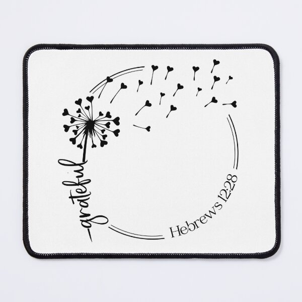 Item preview, Christian Dandelion Design - Grateful - Hebrews 12:28 designed and sold by simplydesignart.