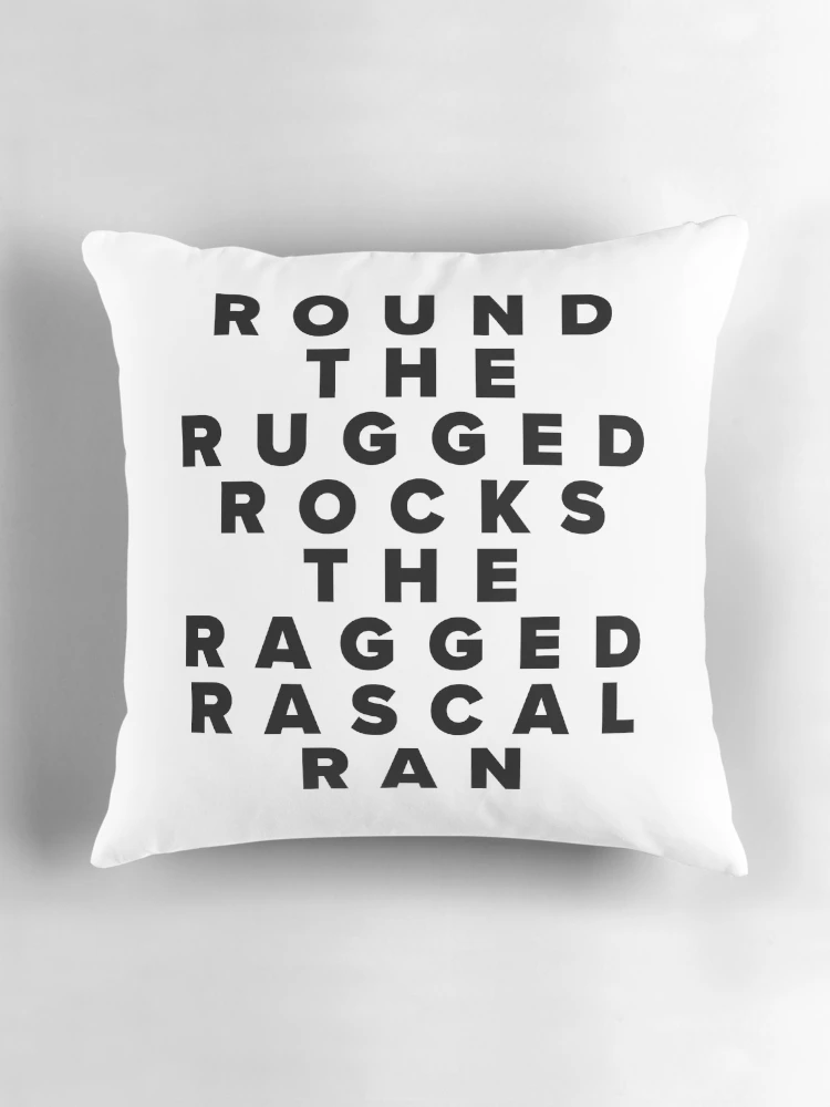 Thumbnail 3 of 4, Pillow, Round The Rugged Rocks The Ragged Rascal Ran designed and sold by Texterns.