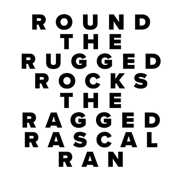 Artwork thumbnail, Round The Rugged Rocks The Ragged Rascal Ran by Texterns