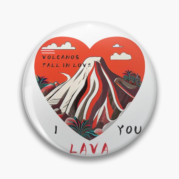 Item preview, Valentine's Day | Love | Volcano | I love you | I lava you | love expression | Volcanos fall in love designed and sold by ArtPowTech.
