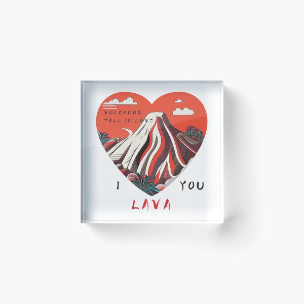 Item preview, Valentine's Day | Love | Volcano | I love you | I lava you | love expression | Volcanos fall in love designed and sold by ArtPowTech.