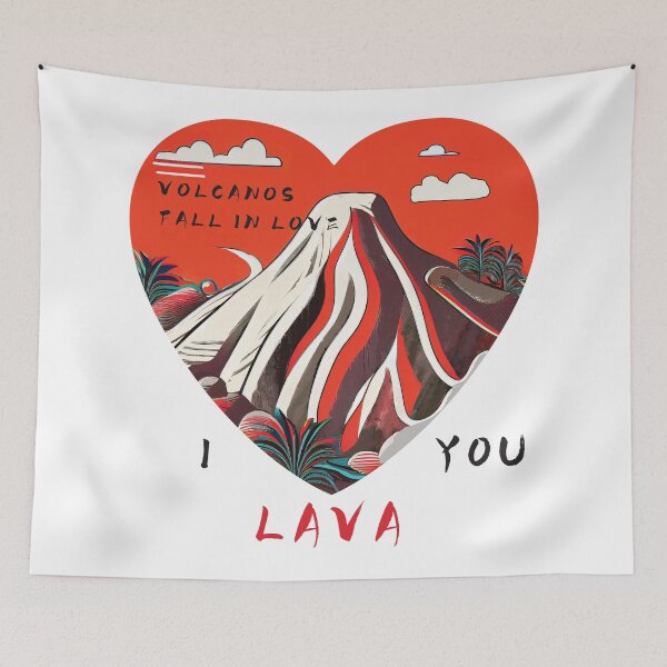 Item preview, Valentine's Day | Love | Volcano | I love you | I lava you | love expression | Volcanos fall in love designed and sold by ArtPowTech.