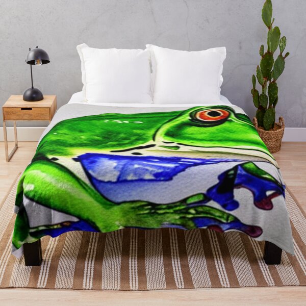 Item preview, Funky Frog designed and sold by SquishStitches.