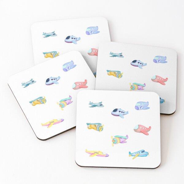 Item preview, Watercolor Cartoon Airplanes designed and sold by silviaol.
