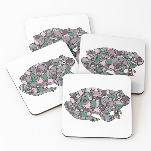 Item preview, Circles & Stripes Frog designed and sold by Leah Haas.