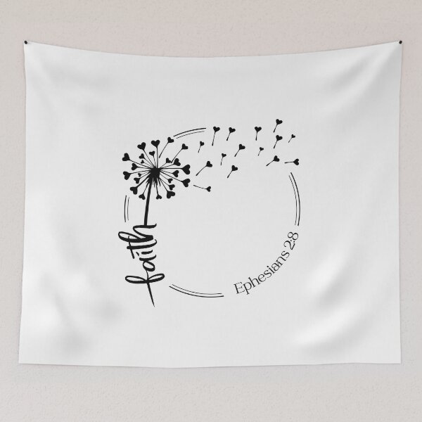 Item preview, Christian Dandelion design - faith - Ephesians 2:8 designed and sold by simplydesignart.
